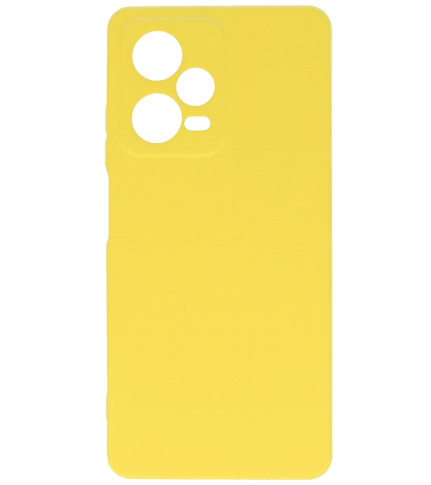 Coque TPU Fashion Color Xiaomi Redmi Note 12 Pro 5G Jaune