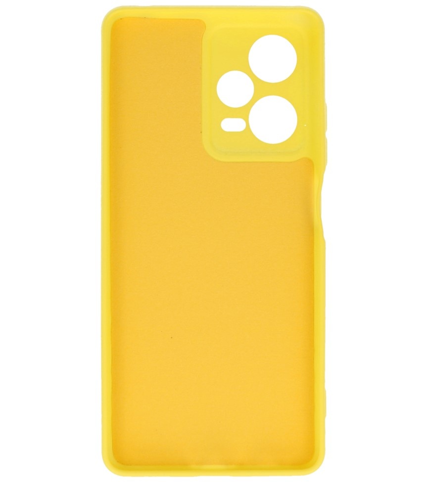 Custodia in TPU colore moda Xiaomi Redmi Note 12 Pro 5G giallo