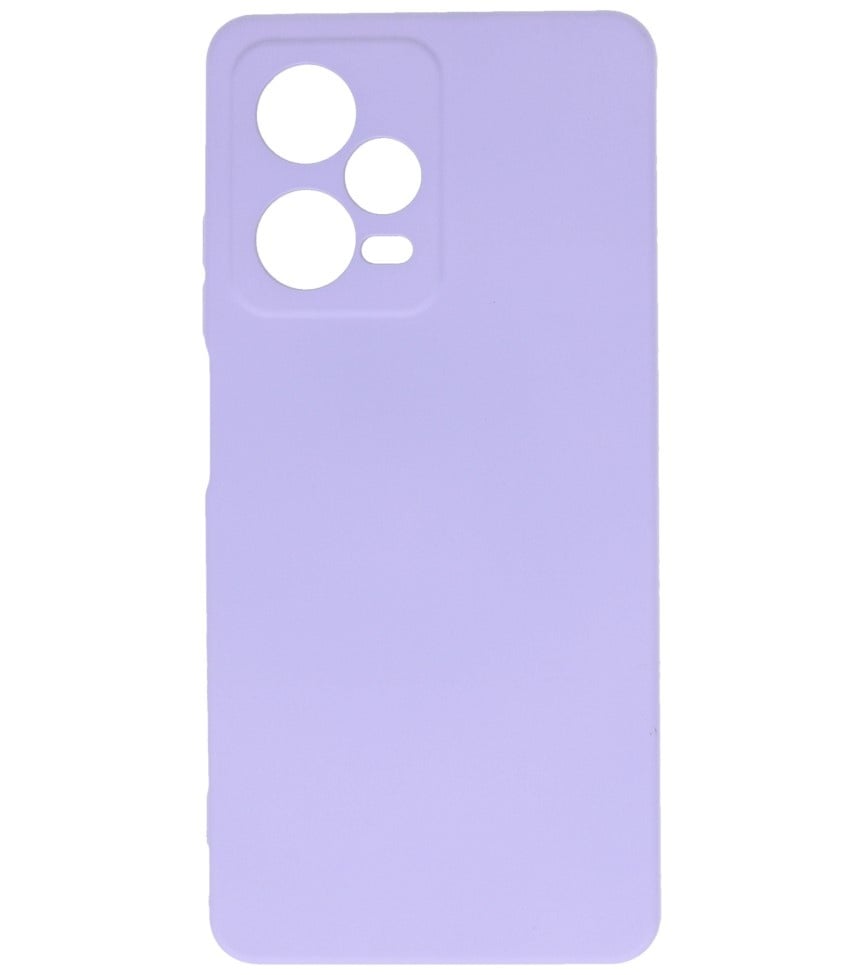 Coque en TPU Fashion Color Xiaomi Redmi Note 12 Pro 5G Violet