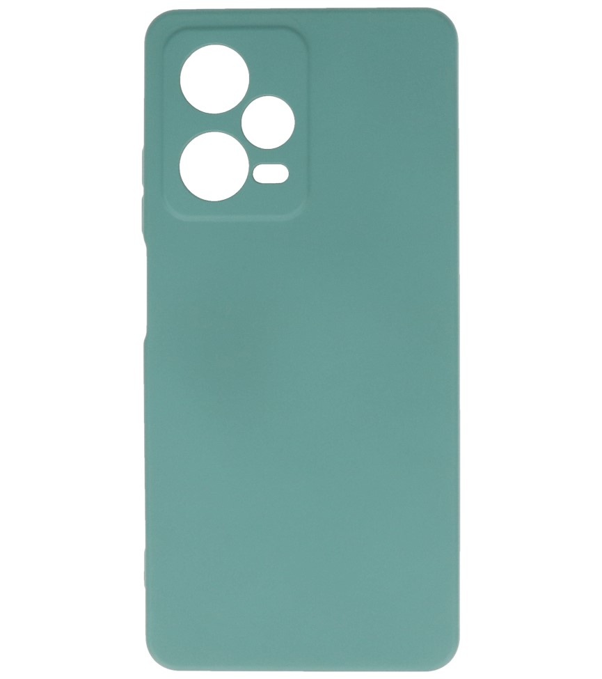 Coque en TPU Fashion Color Xiaomi Redmi Note 12 Pro 5G Vert Foncé