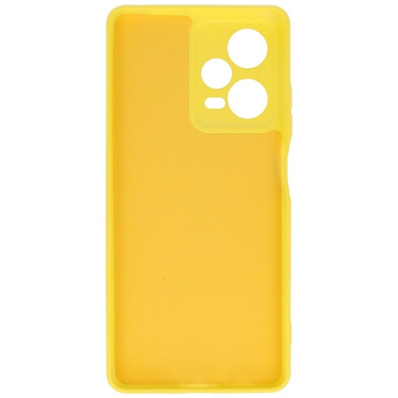 Custodia in TPU colore moda Xiaomi Redmi Note 12 Pro Plus 5G giallo
