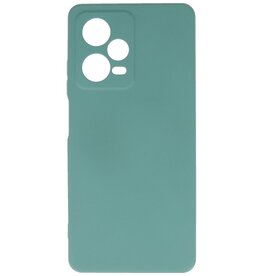 Fashion Color TPU-cover Xiaomi Redmi Note 12 Pro Plus 5G Mørkegrøn