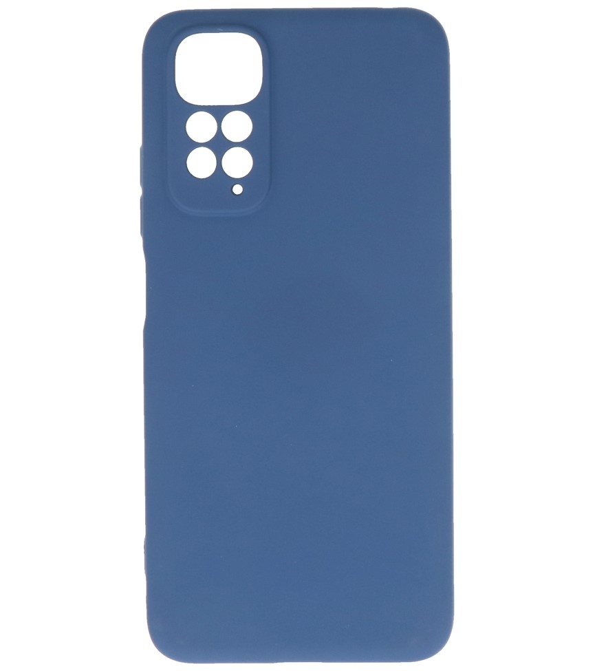 Modische farbige TPU-Hülle für Xiaomi Redmi Note 11 / 11s 5G, Marineblau