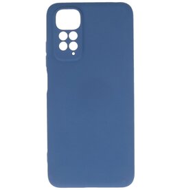 Modische farbige TPU-Hülle für Xiaomi Redmi Note 11 Pro 5G 2022, Marineblau