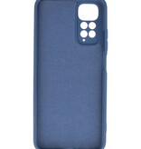 Modische farbige TPU-Hülle für Xiaomi Redmi Note 11 Pro 5G 2022, Marineblau