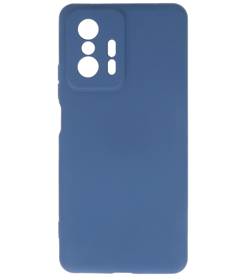 Modische farbige TPU-Hülle für Xiaomi 11T, Marineblau