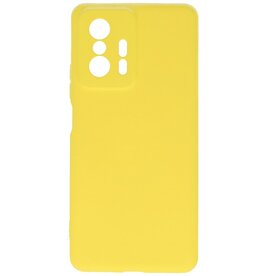 Custodia in TPU colore moda Xiaomi 11T giallo