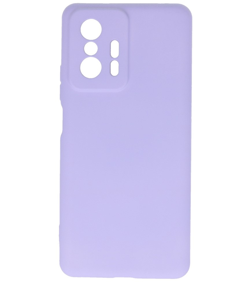 Fashion Color TPU Case Xiaomi 11T Purple