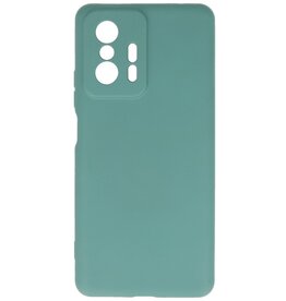 Custodia in TPU colore moda Xiaomi 11T verde scuro