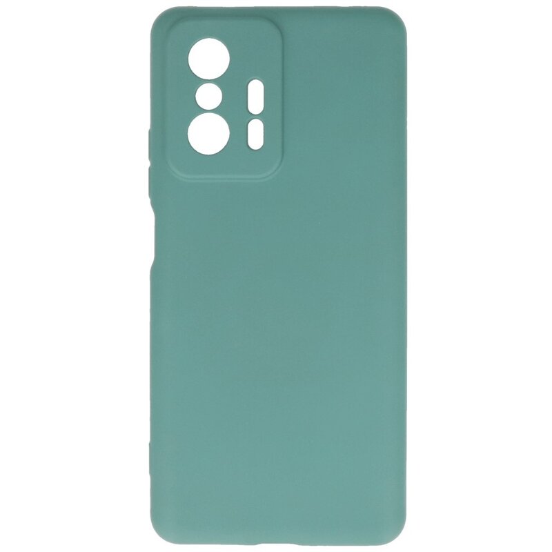Custodia in TPU colore moda Xiaomi 11T verde scuro