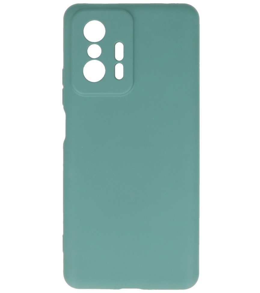 Custodia in TPU colore moda Xiaomi 11T verde scuro