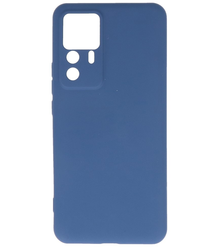 Fashion Color TPU-cover Xiaomi 12T / 12T Pro Navy