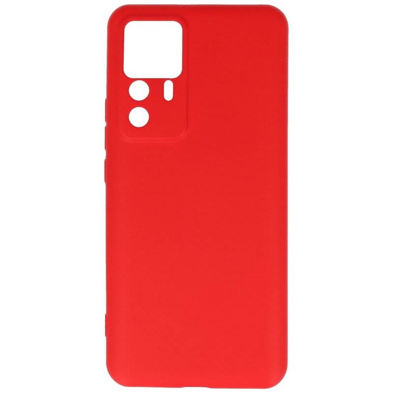 Custodia in TPU colore moda Xiaomi 12T / 12T Pro rosso