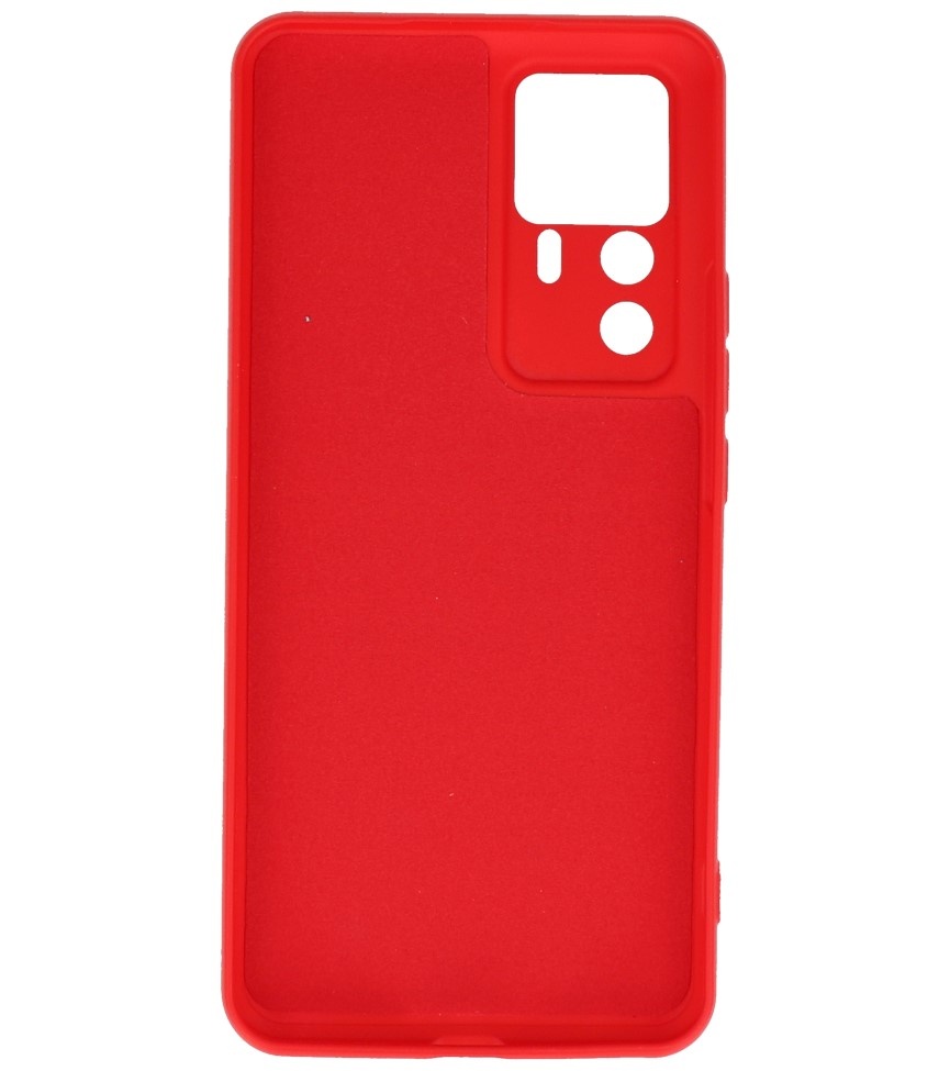 Custodia in TPU colore moda Xiaomi 12T / 12T Pro rosso