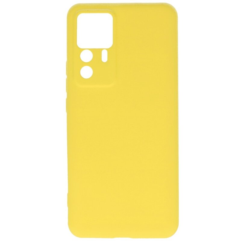 Fashion Color TPU Case Xiaomi 12T / 12T Pro Yellow