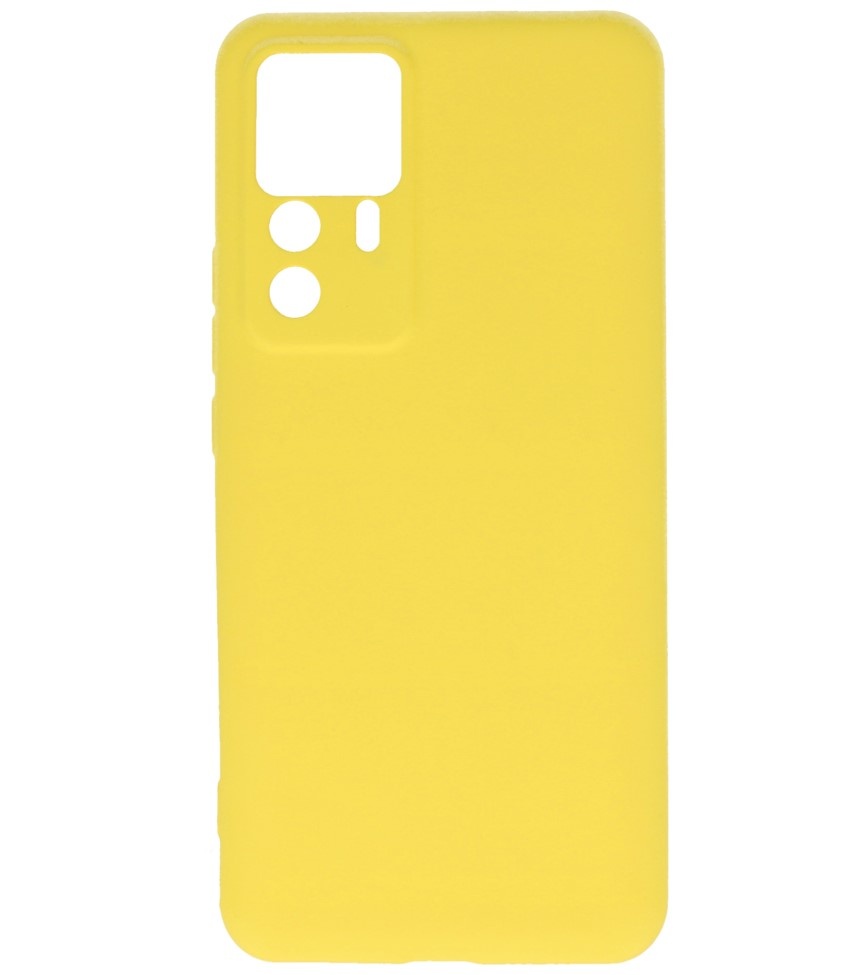 Fashion Color TPU Case Xiaomi 12T / 12T Pro Yellow