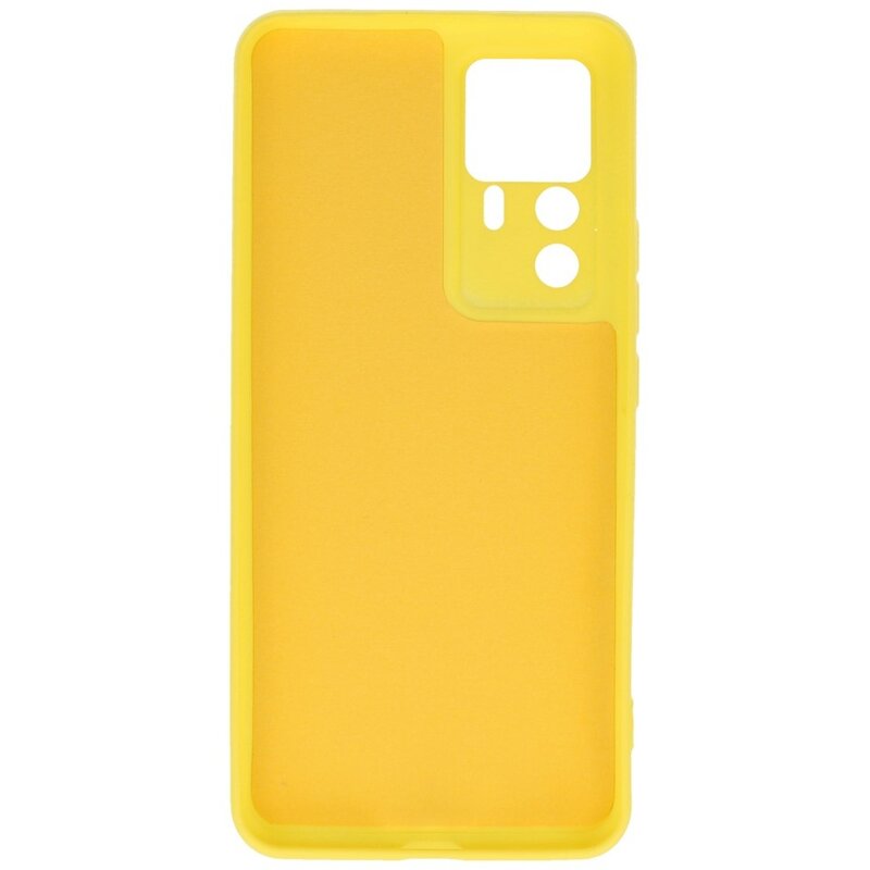 Custodia in TPU colore moda Xiaomi 12T / 12T Pro Giallo