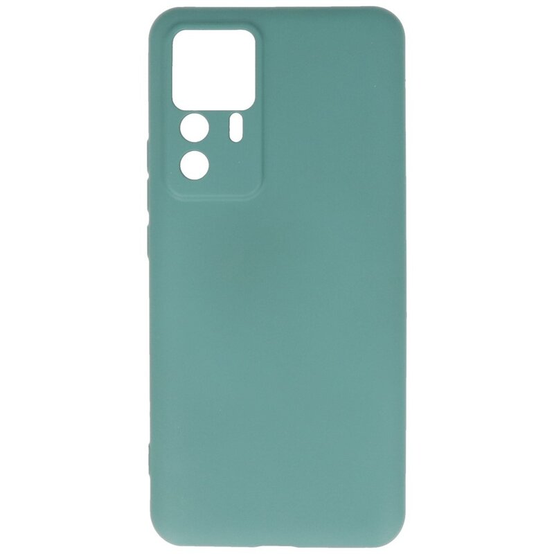 Custodia in TPU colore moda Xiaomi 12T / 12T Pro verde scuro