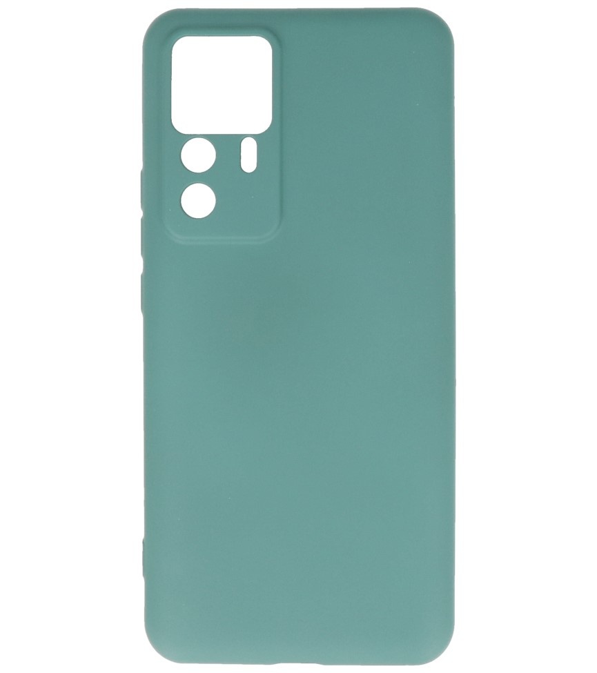Fashion Color TPU Hoesje Xiaomi 12T / 12T Pro Donker Groen