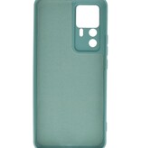 Fashion Color TPU-cover Xiaomi 12T / 12T Pro Mørkegrøn