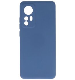 Modische farbige TPU-Hülle für Xiaomi 12, Marineblau