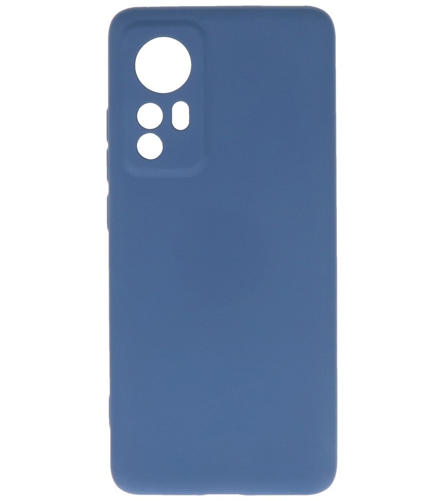 Modische farbige TPU-Hülle für Xiaomi 12, Marineblau