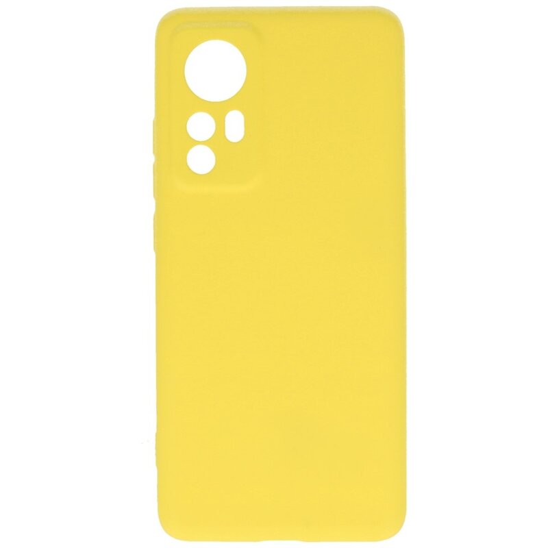 Custodia in TPU colore moda Xiaomi 12 giallo