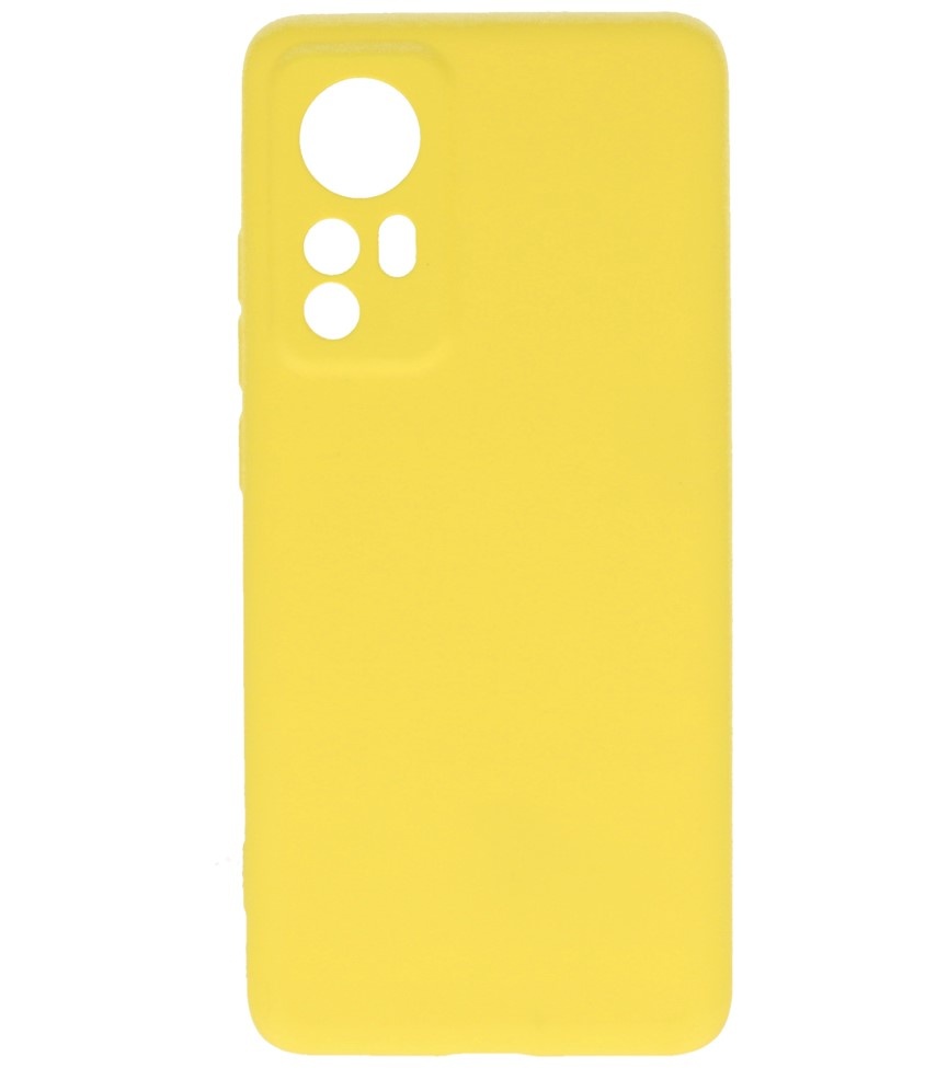 Custodia in TPU colore moda Xiaomi 12 giallo