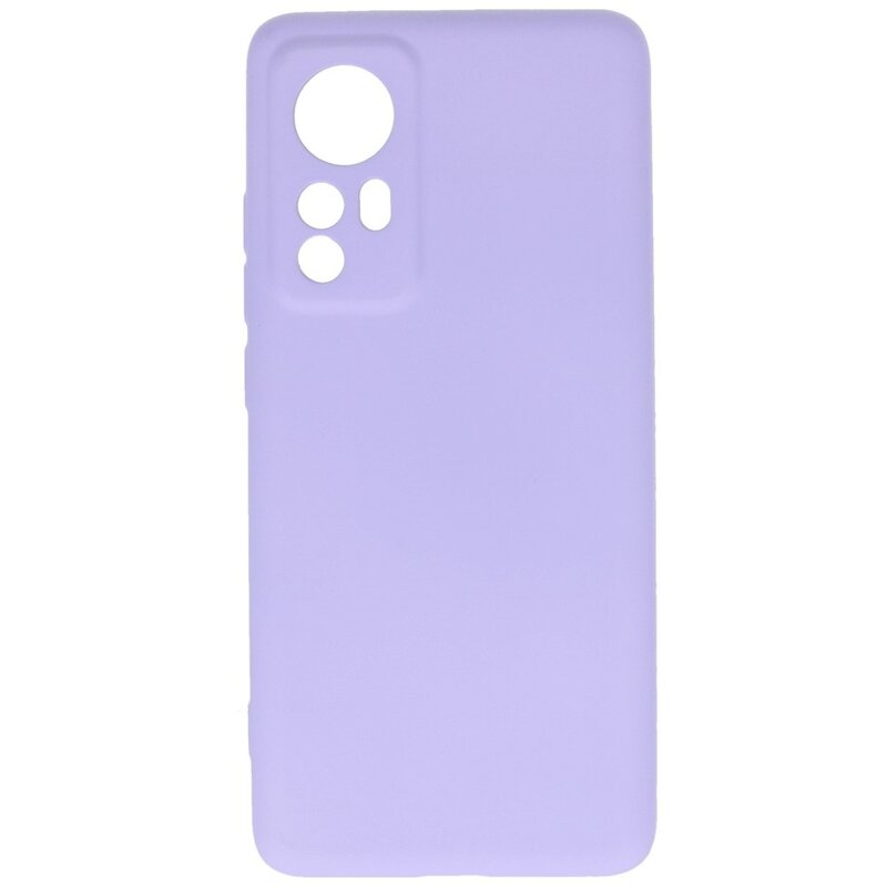 Fashion Colour TPU Case Xiaomi 12 Lilla