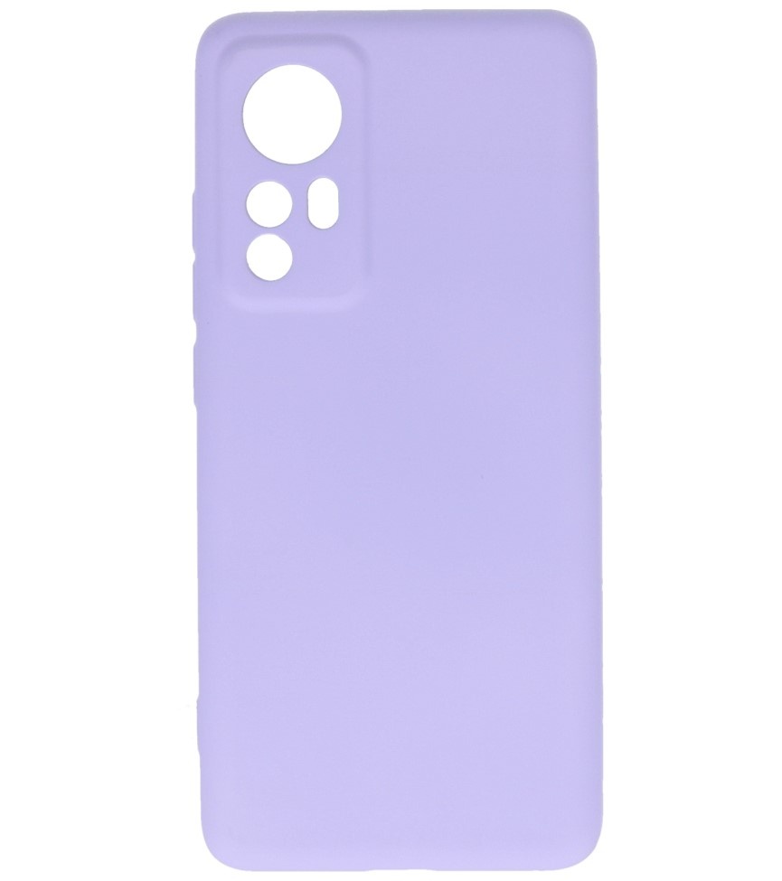 Fashion Color TPU Hülle Xiaomi 12 Lila