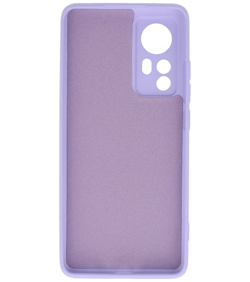 Fashion Colour TPU Case Xiaomi 12 Lilla