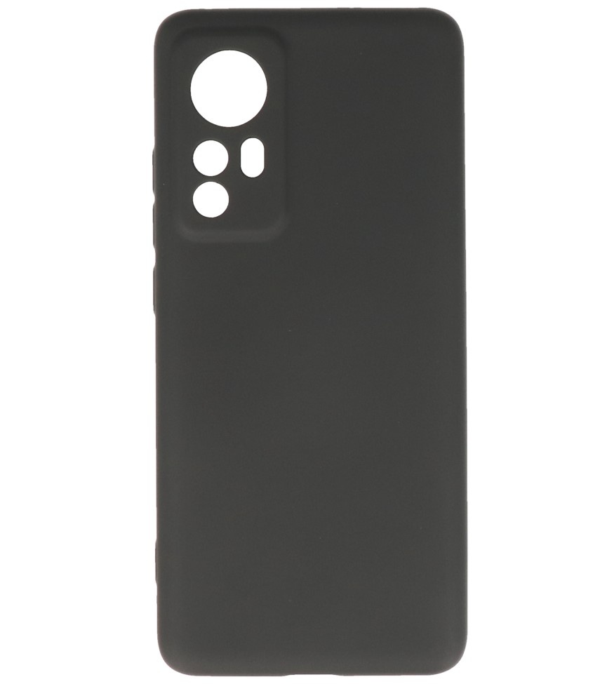 Fashion Color TPU Case Xiaomi 12 Pro Black