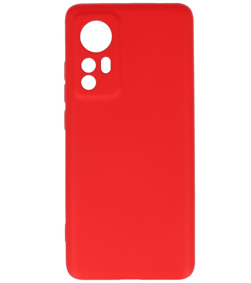 Fashion Color TPU Case Xiaomi 12 Pro Red