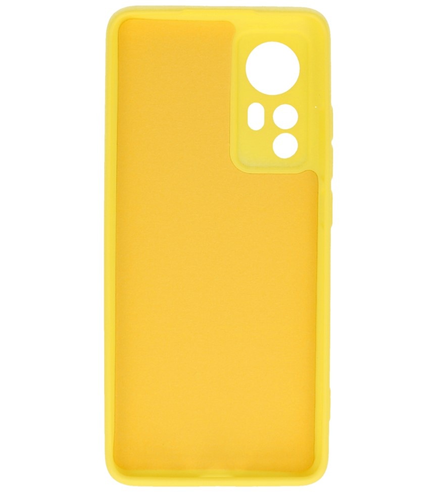 Fashion Color TPU Case Xiaomi 12 Pro Yellow