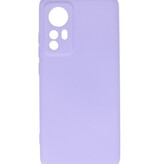 Custodia in TPU colore moda Xiaomi 12 Pro viola