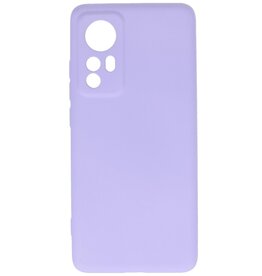 Fashion Colour TPU Case Xiaomi 12 Pro Lilla