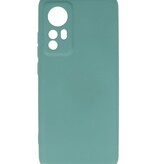 Fashion Color TPU Hoesje Xiaomi 12 Pro Donker Groen