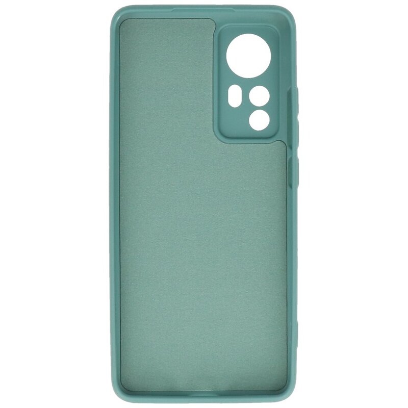 Fashion Color TPU Case Xiaomi 12 Pro Mørkegrøn