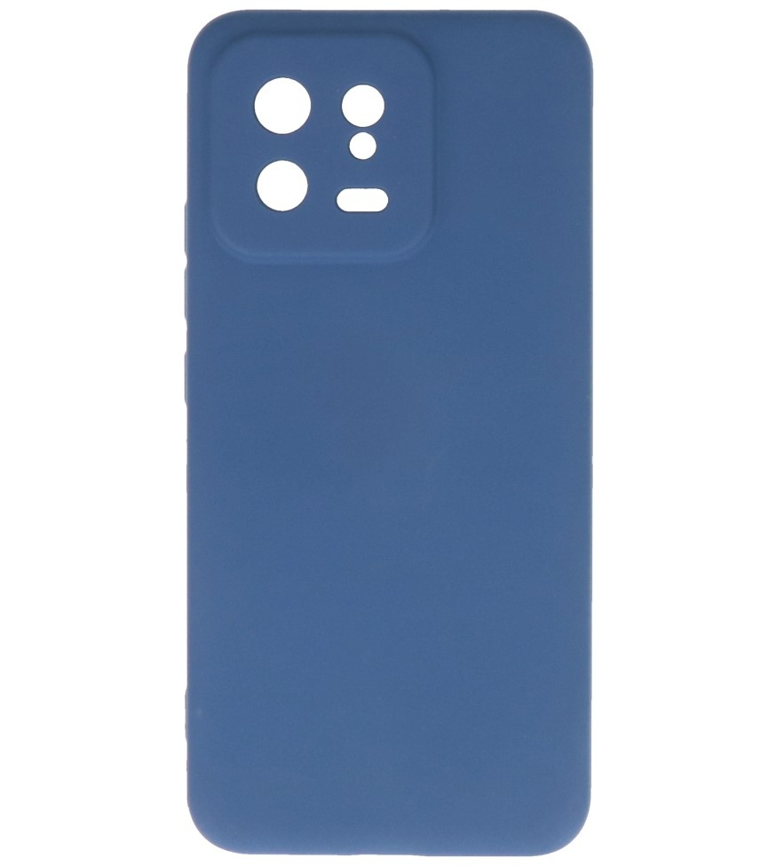 Fashion Color TPU Hoesje Xiaomi 13 5G Navy