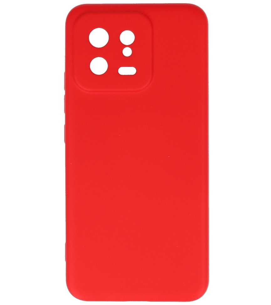 Fashion Color TPU-cover Xiaomi 13 5G Rød