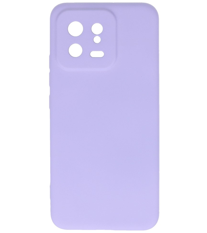 Fashion Color TPU Hoesje Xiaomi 13 5G Paars