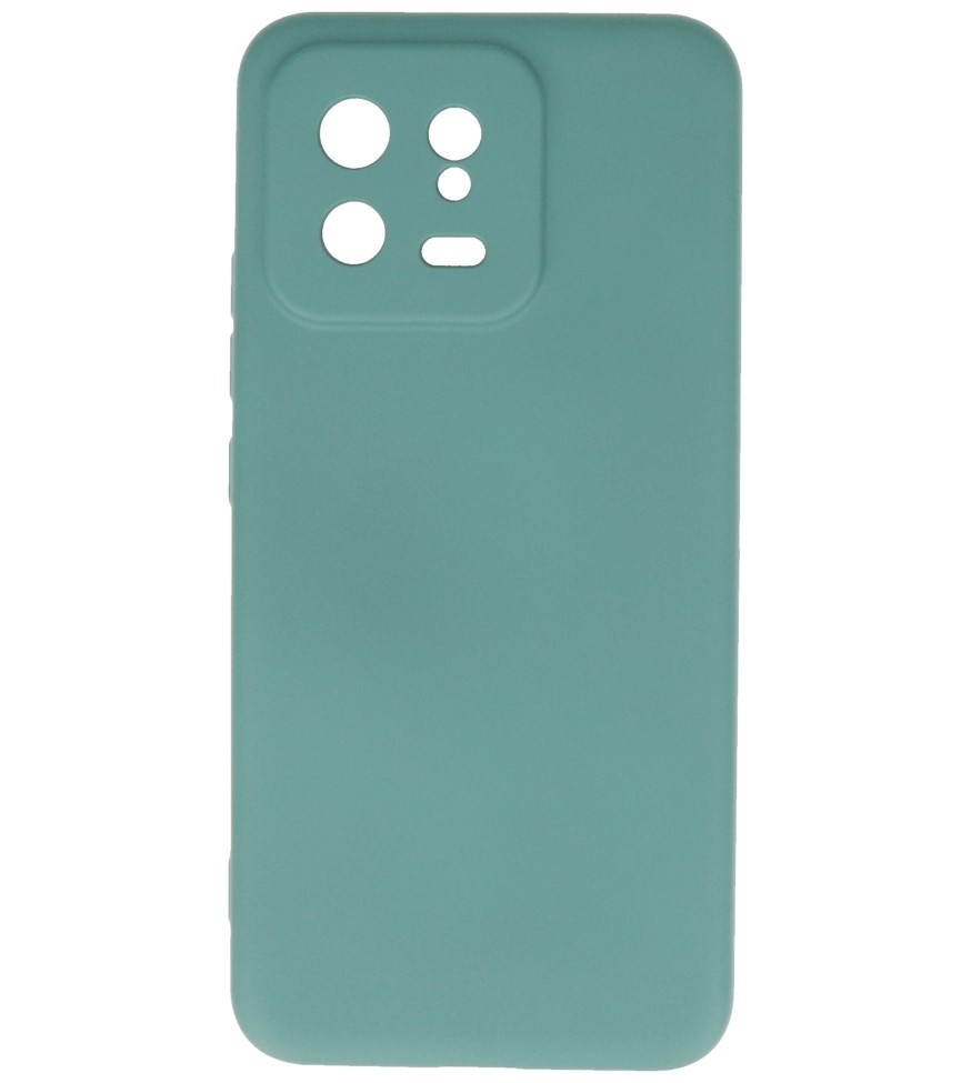 Custodia in TPU colore moda Xiaomi 13 5G verde scuro