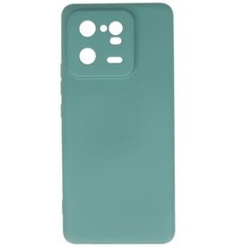 Custodia in TPU colore moda Xiaomi 13 Pro 5G verde scuro