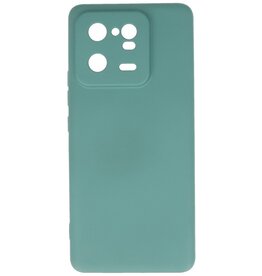 Fashion Color TPU Hoesje Xiaomi 13 Pro 5G Donker Groen