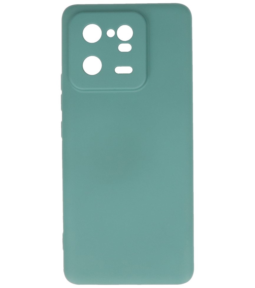 Fashion Color TPU-cover Xiaomi 13 Pro 5G mørkegrøn