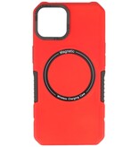 Magnetic Charging Case voor iPhone 11 Rood