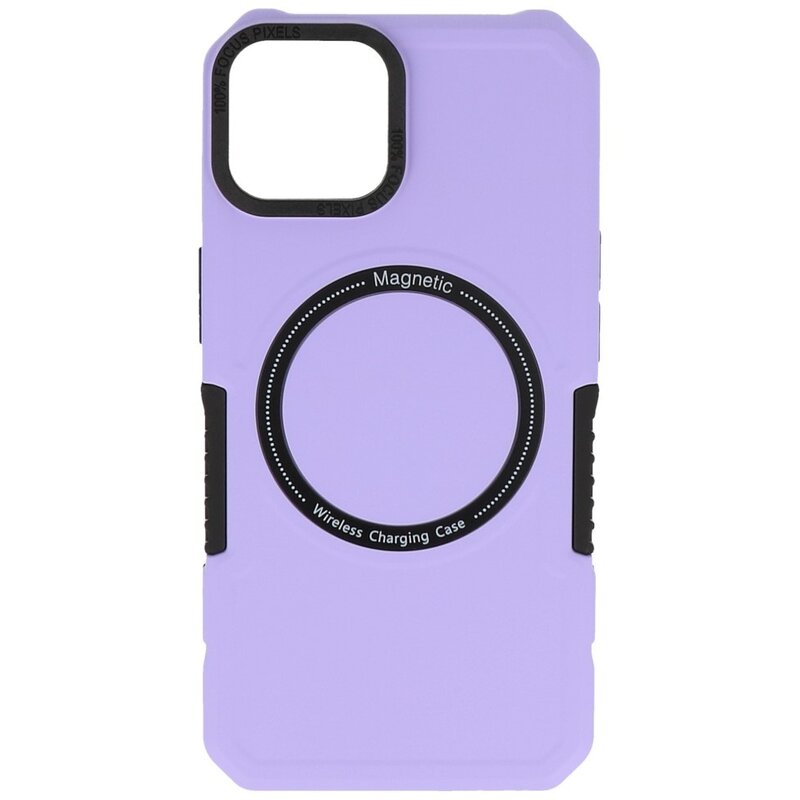 Magnetische Ladehülle für iPhone 11 Pro Lila