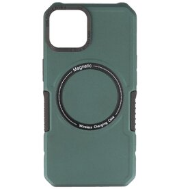 Magnetic Charging Case voor iPhone 11 Pro Donker Groen