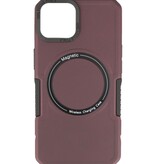 Magnetic Charging Case voor iPhone 11 Pro Bordeaux Rood