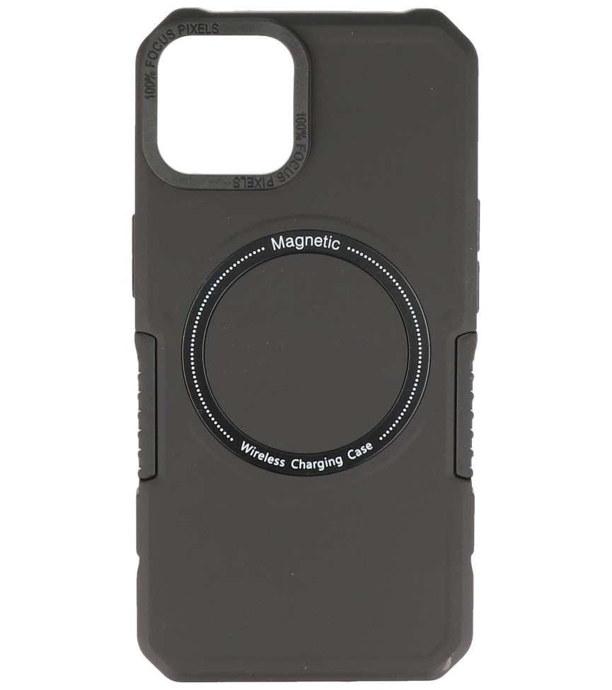 Coque de charge magnétique pour iPhone 12 - 12 Pro Noir